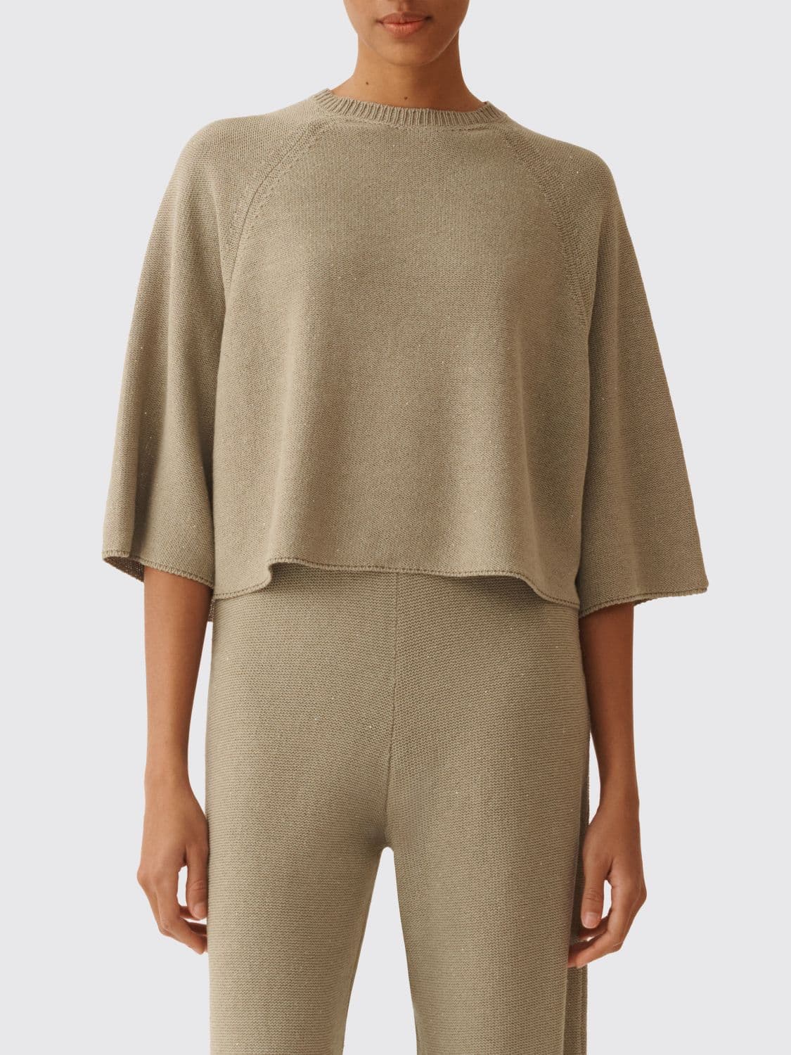 Fabiana Filippi Cotton and Linen Knit Top