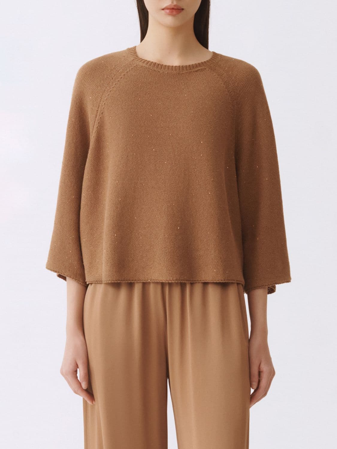 Fabiana Filippi Cotton and Linen Knit Top