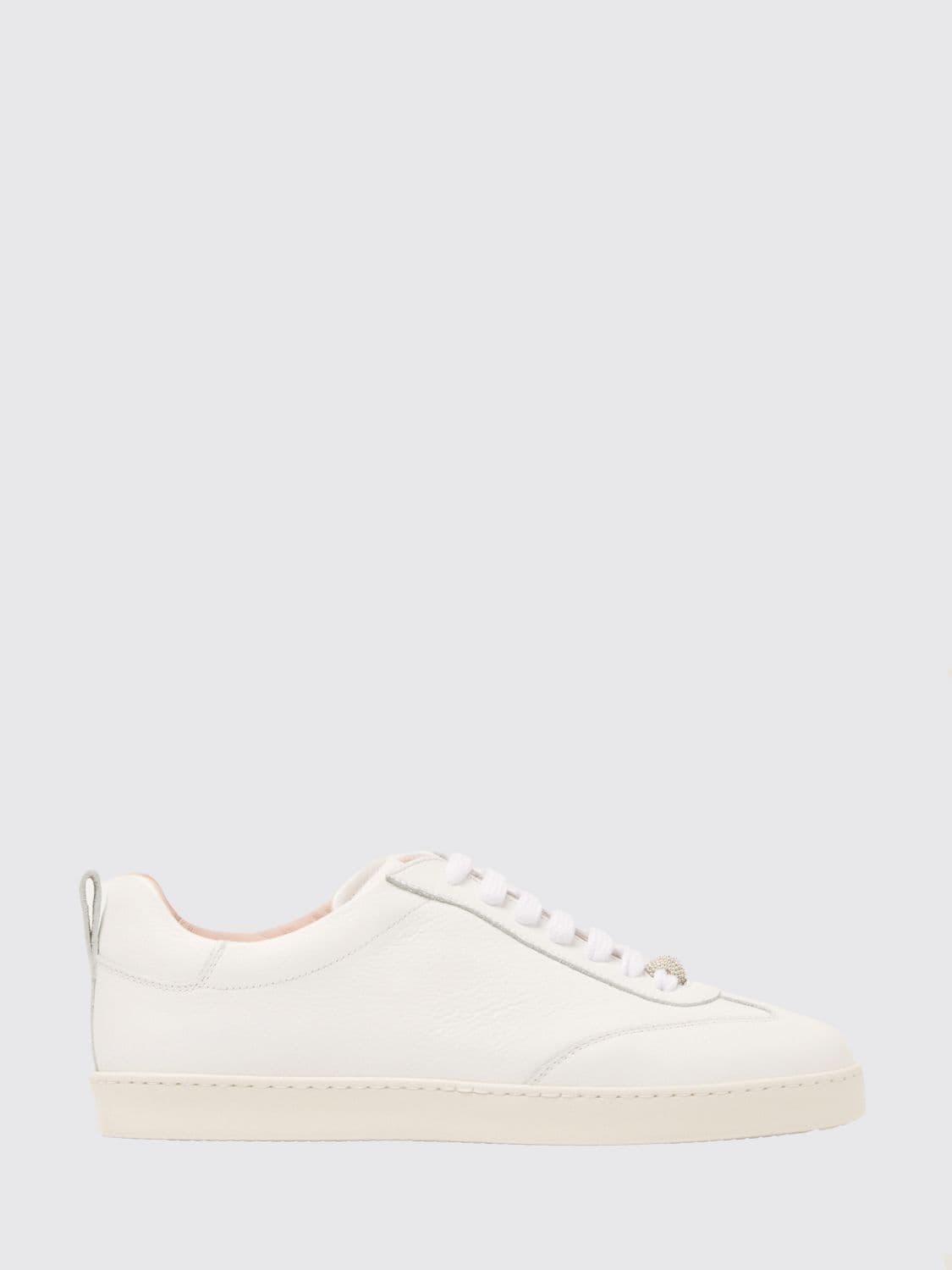 Fabiana Filippi Natural Grain Leather Sneakers