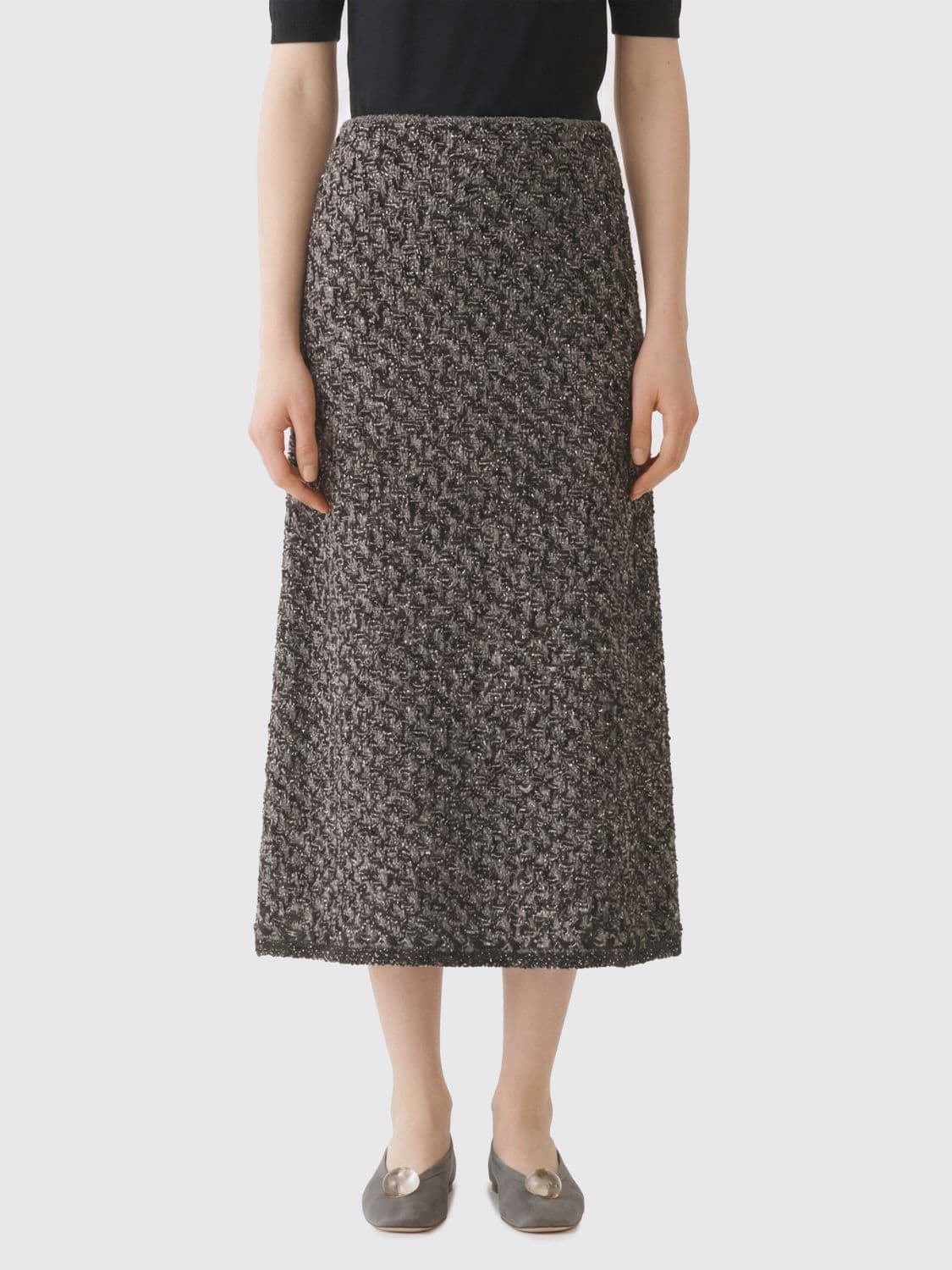 Fabiana Filippi Midi Skirt in Cotton Blend