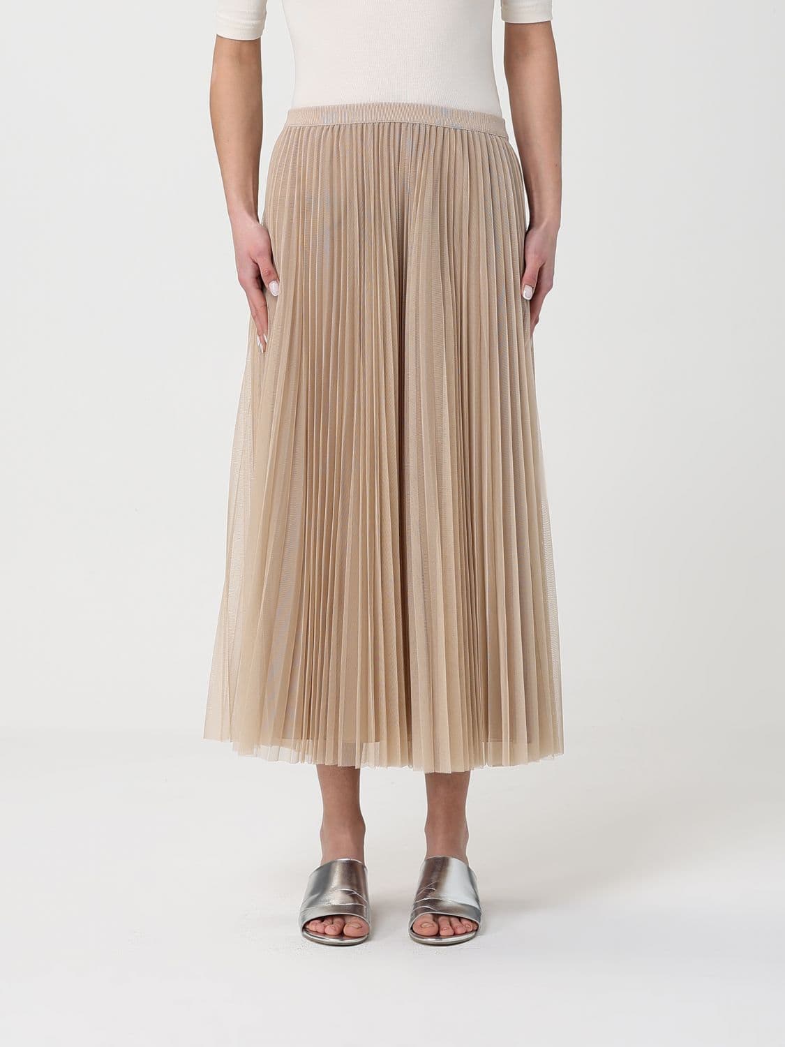 Fabiana Filippi Pleated Crepe Skirt