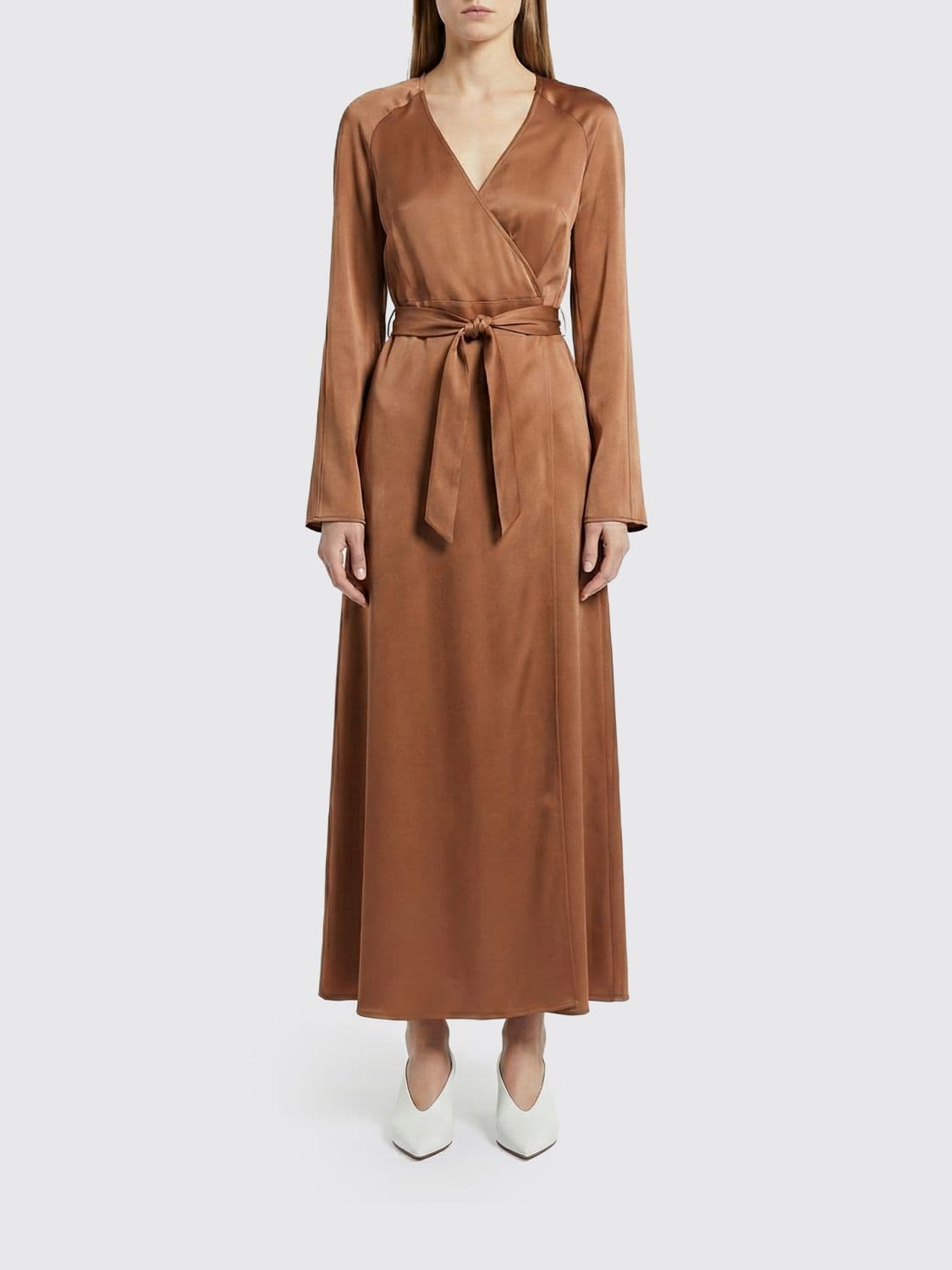 Fabiana Filippi Wrap Midi Dress in Viscose Blend