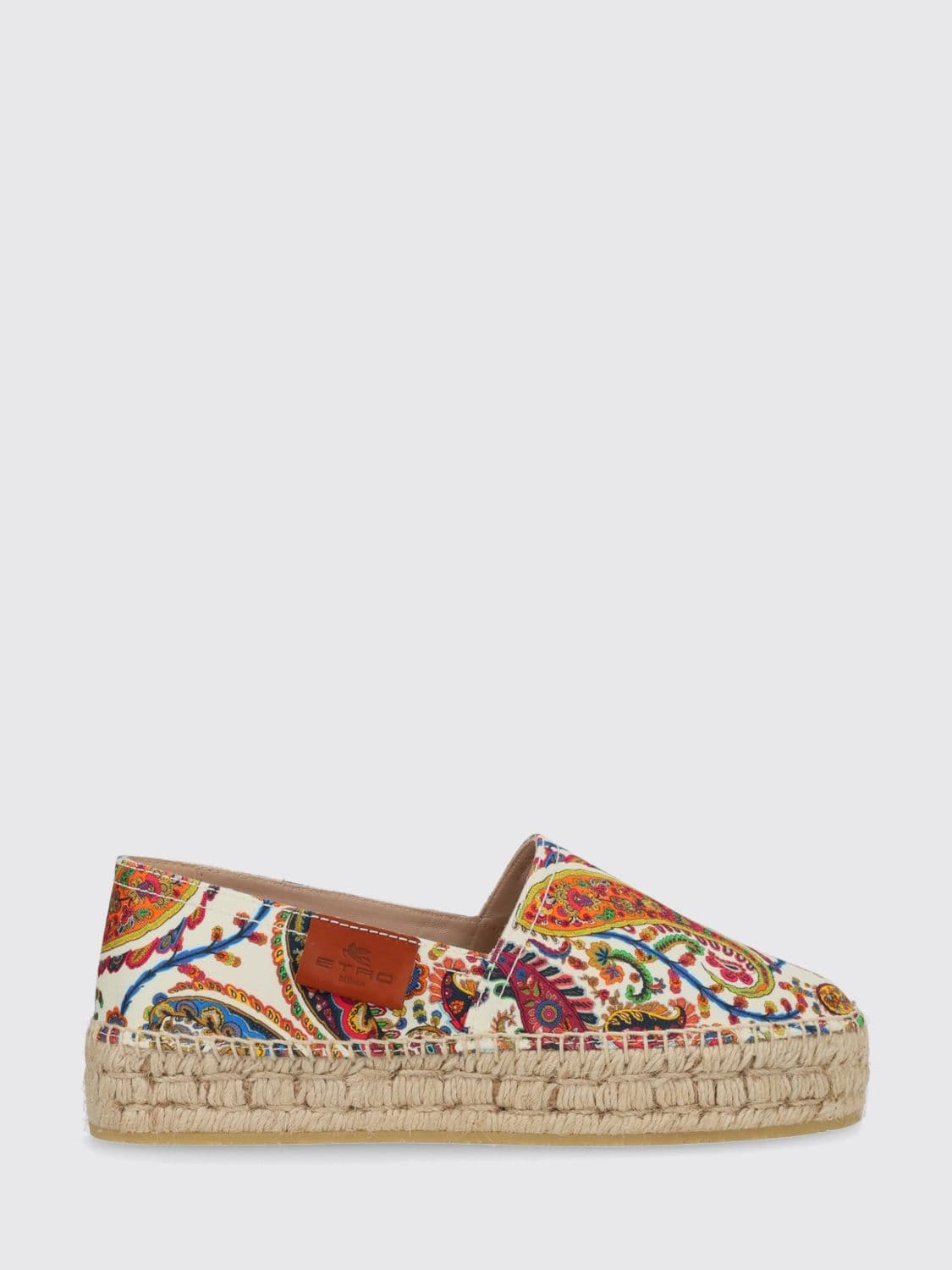 Etro Paisley Print Cotton Espadrilles