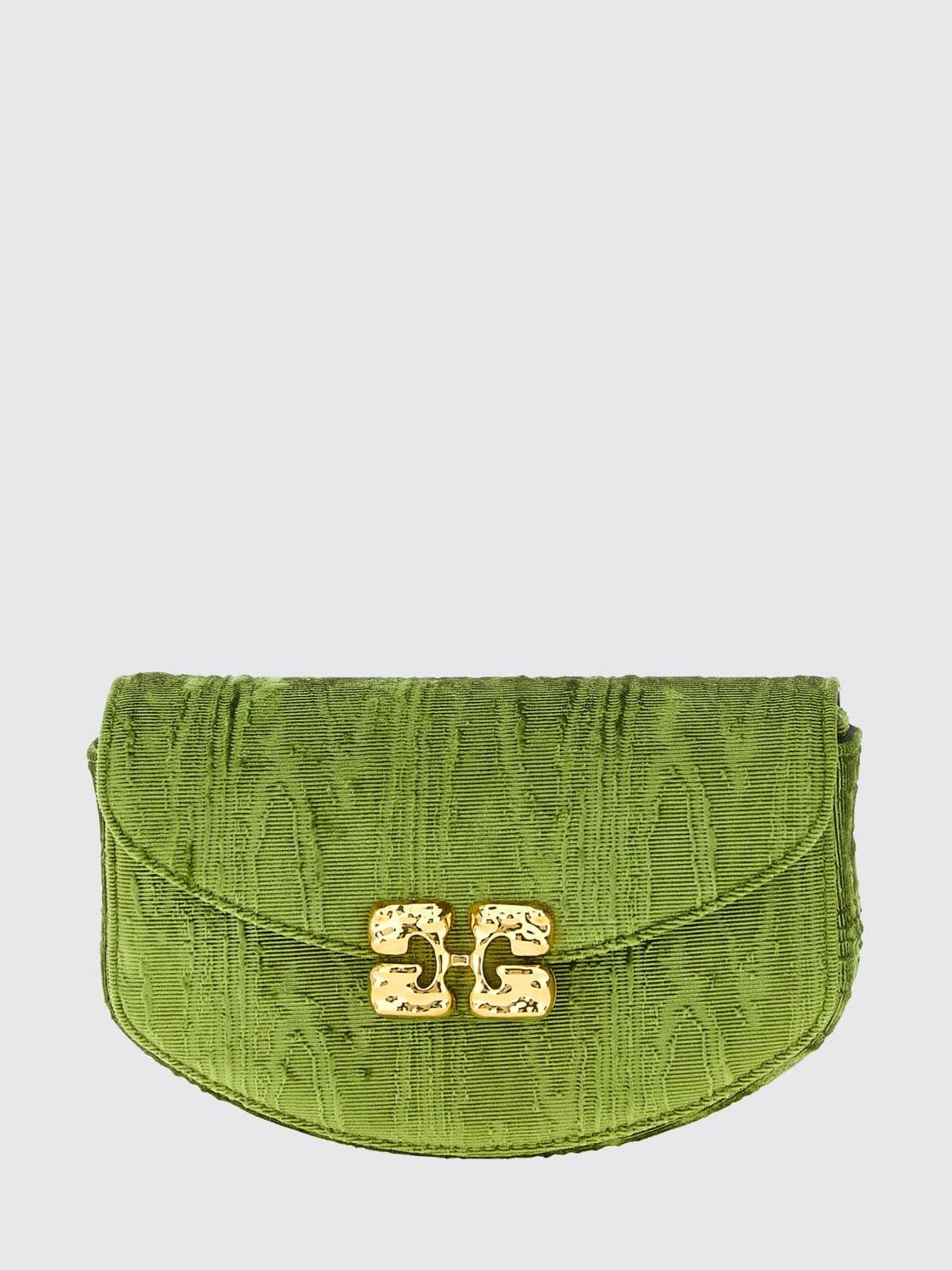 Ganni Lulu Moiré Velvet Wallet On Chain Bag · OS