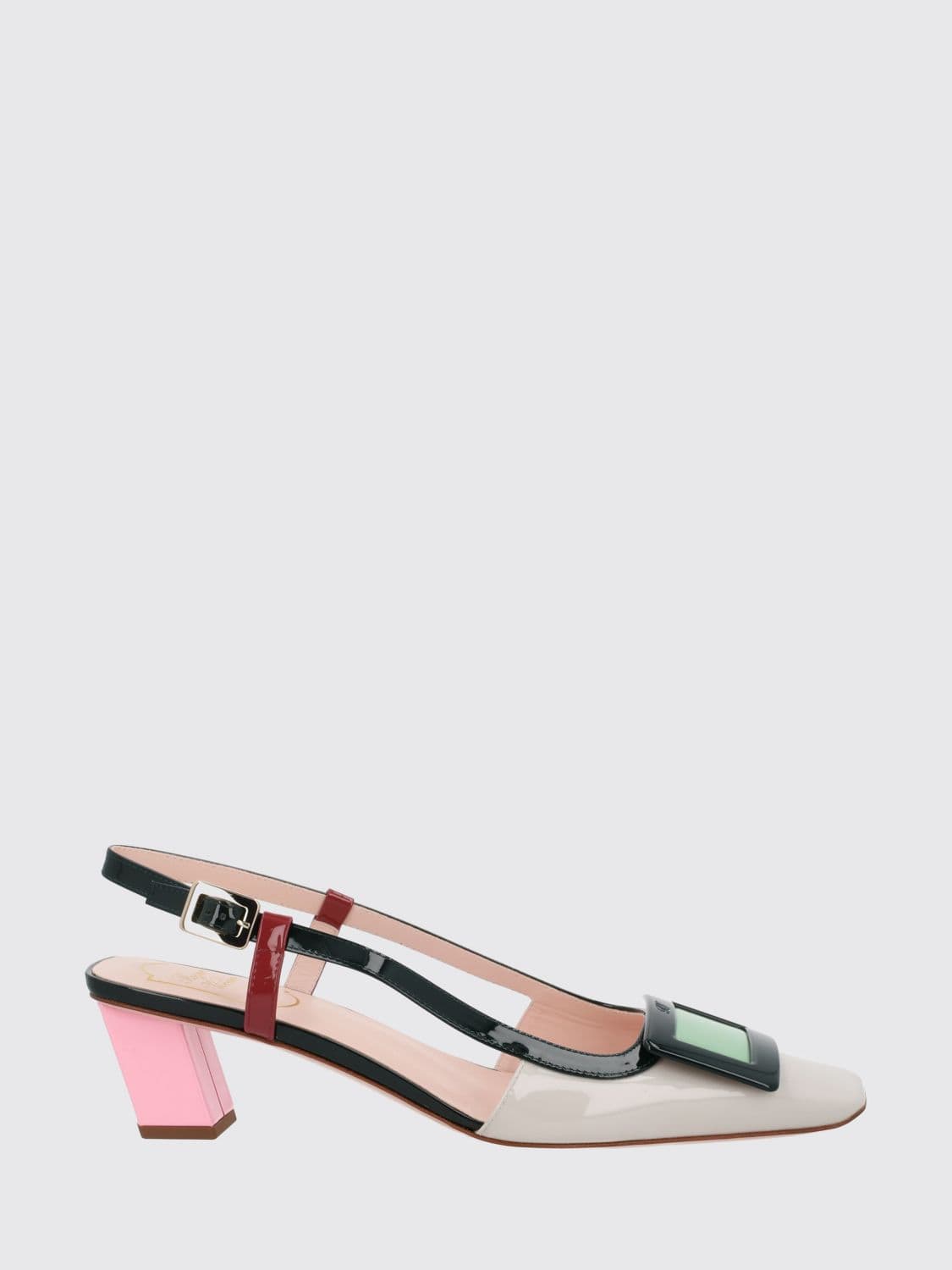 Roger Vivier Belle Vivier Patent Leather Slingback