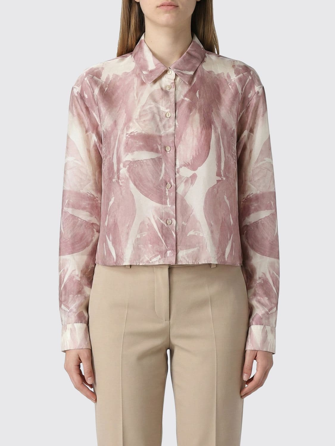 Alysi Printed Silk Shirt · 44