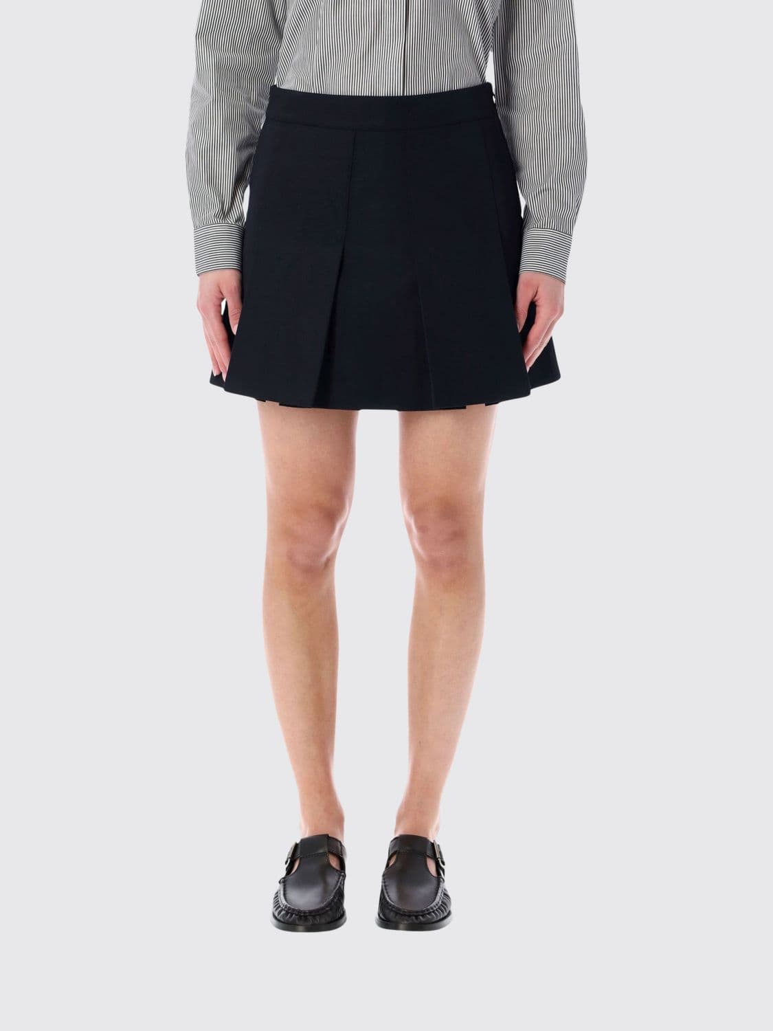 A.p.c. A. P.C. Cotton Blend and Wool Blend Skirt