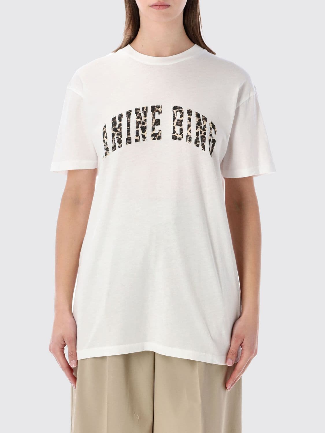 Anine Bing Cotton Logo T-Shirts