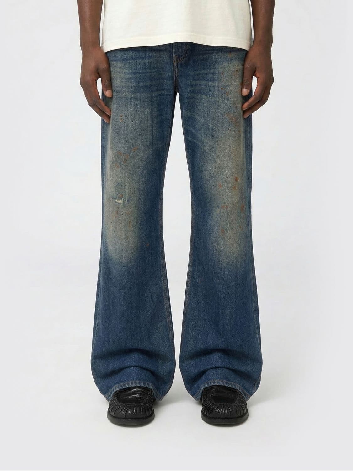 Acne Studios Organic Denim Flared Jeans · 34