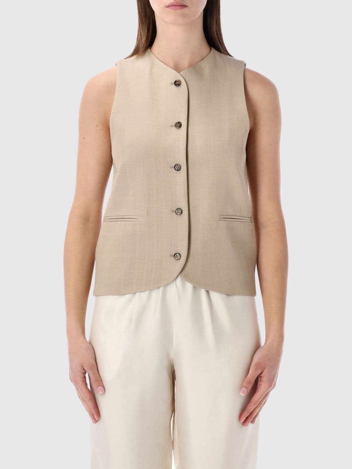 Lou Lou Studio Virgin Wool and Viscose Vest