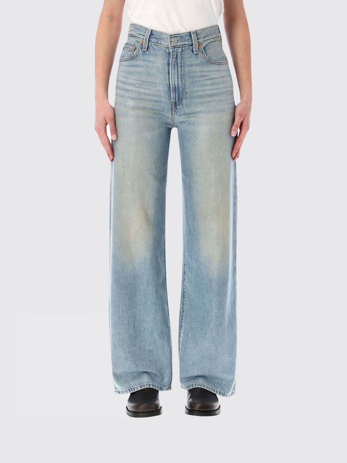 Levi's Ribcage Wide-Leg Denim Jeans