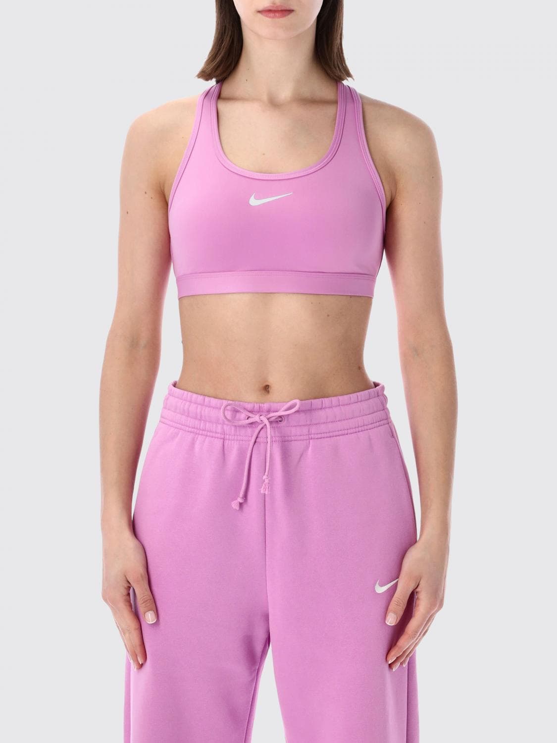 Nike Swoosh Stretch Technical Fabric Cropped Top
