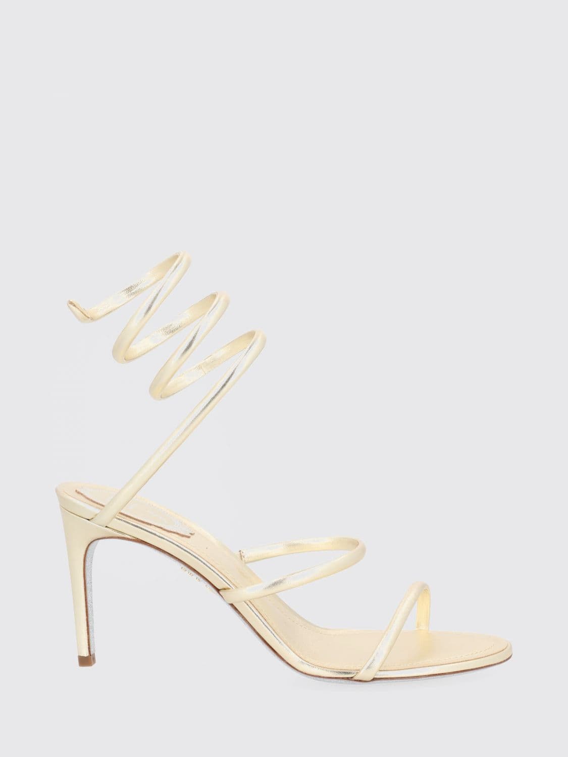 Rene Caovilla Cleo Laminated Nappa Sandals