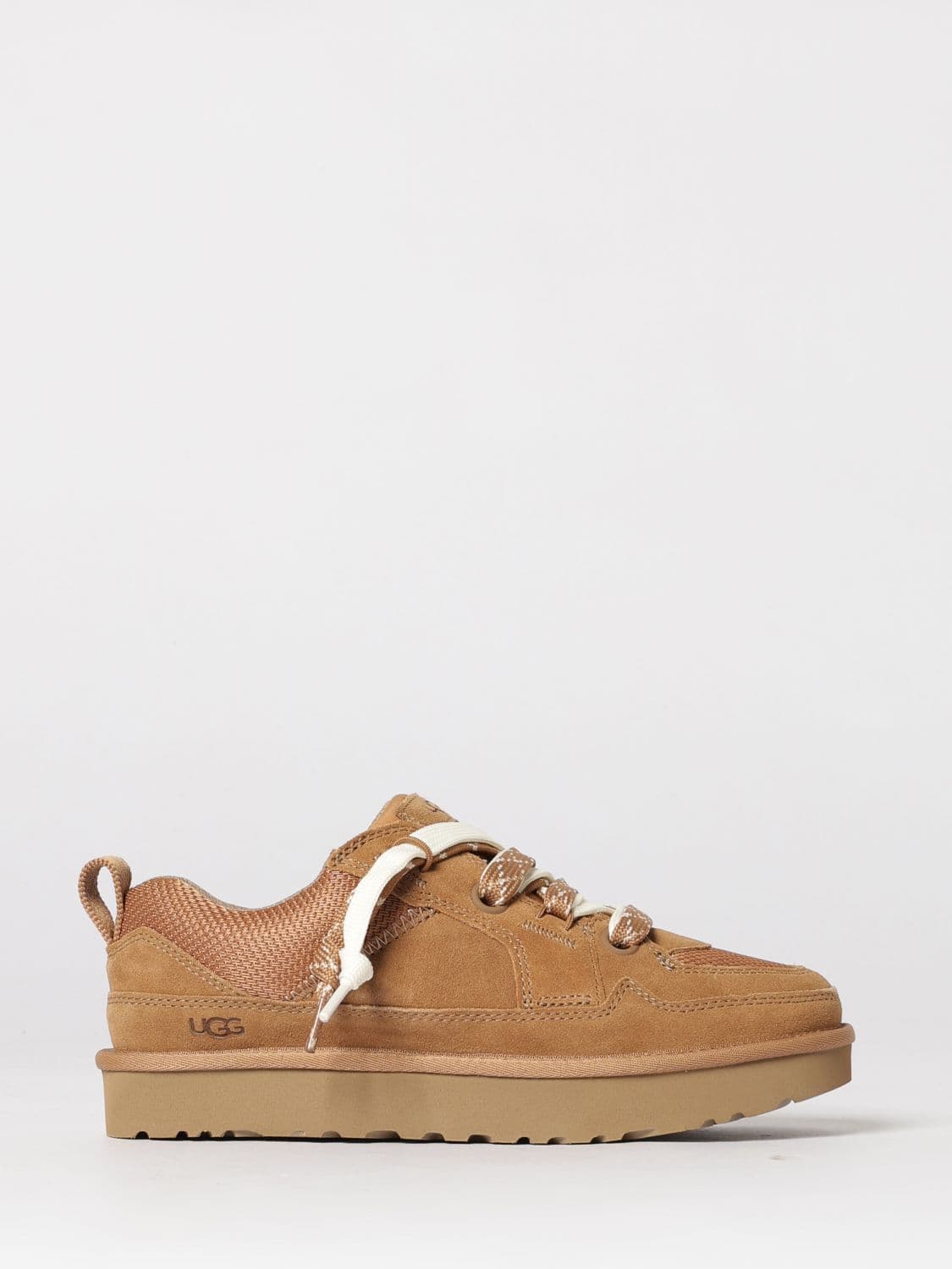Ugg Lo Lowmel Suede and Mesh Sneakers