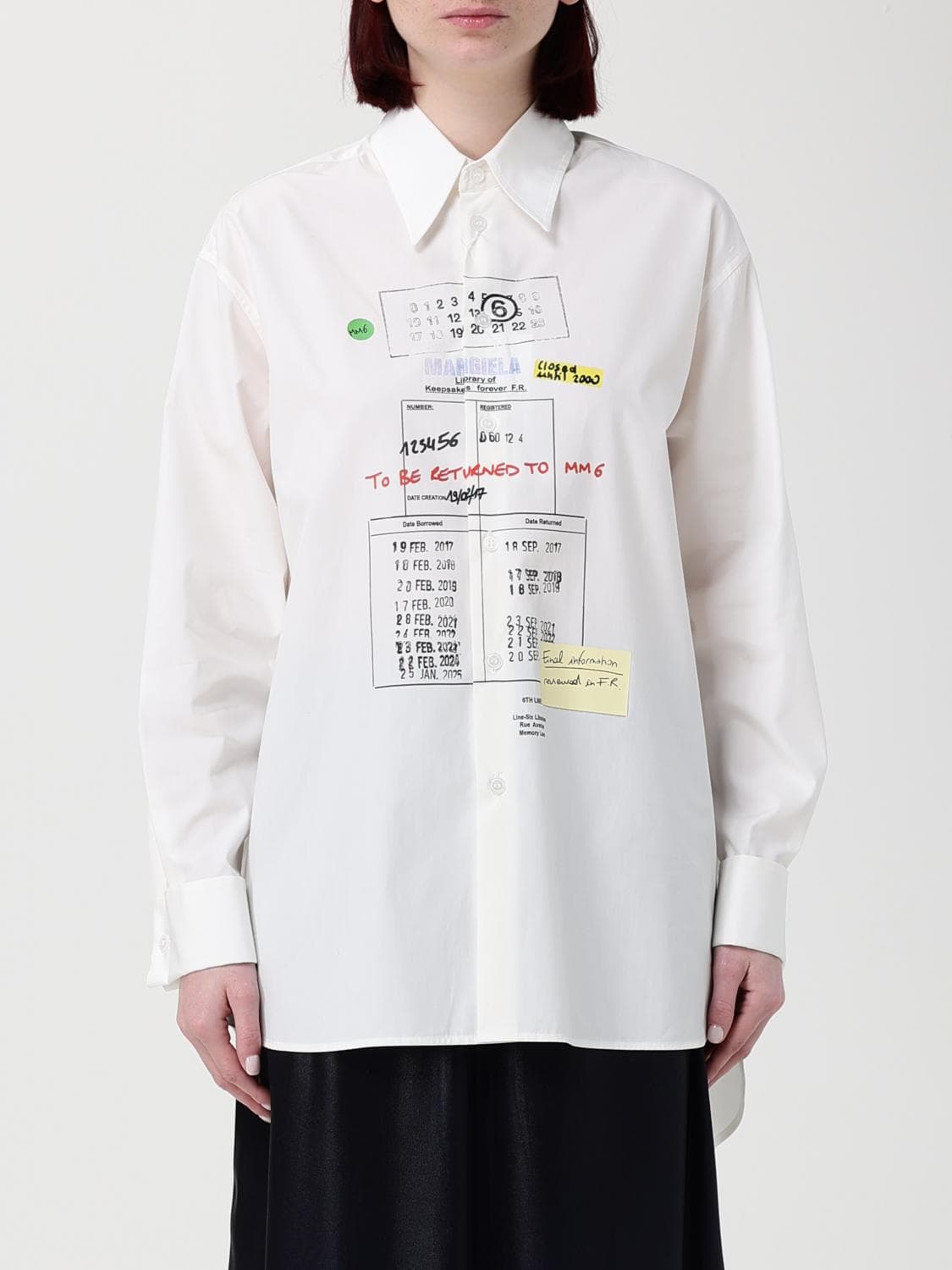Mm6 Maison Margiela Printed Cotton Shirt