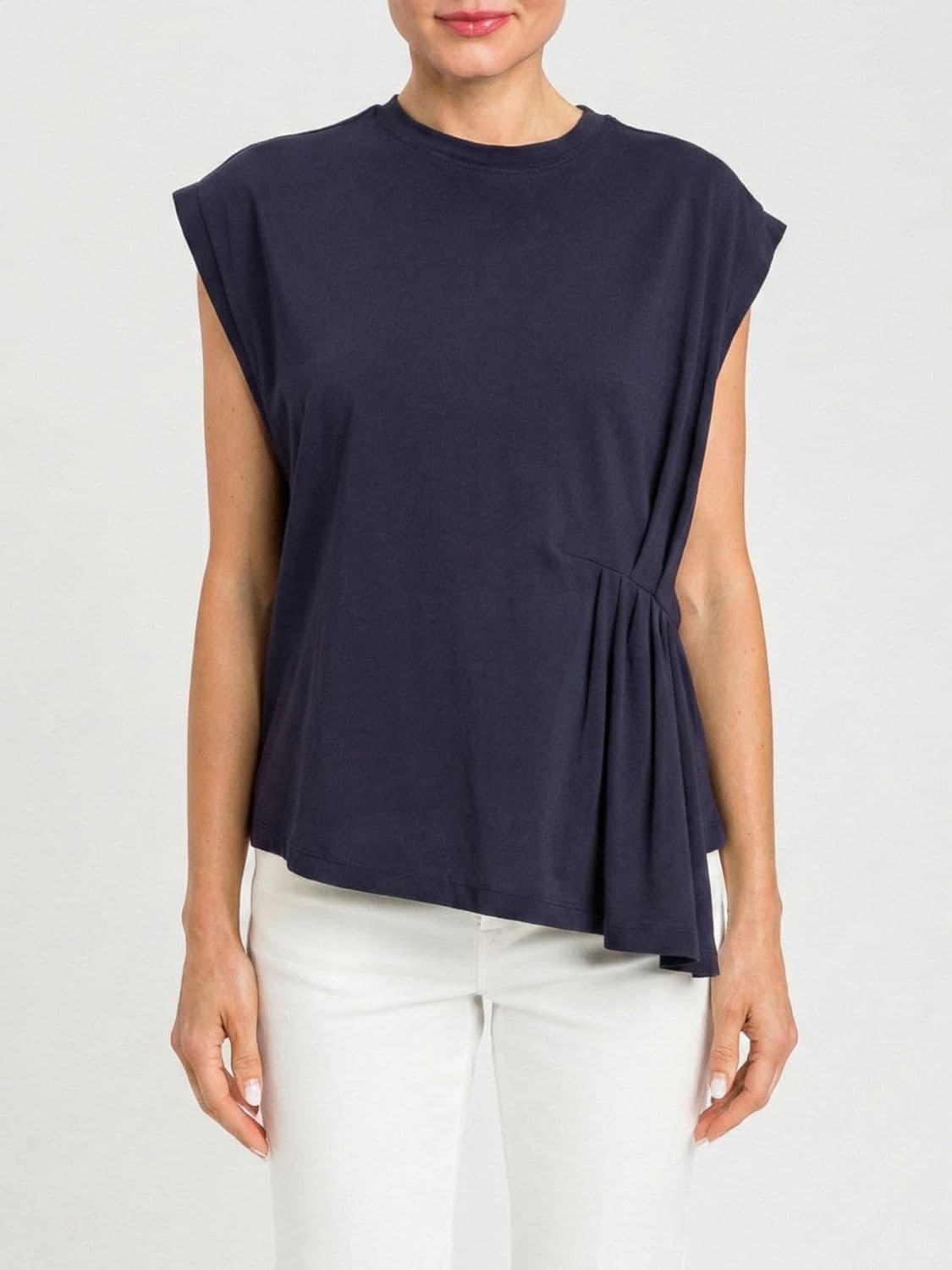 Twinset Asymmetric Cotton Top · L