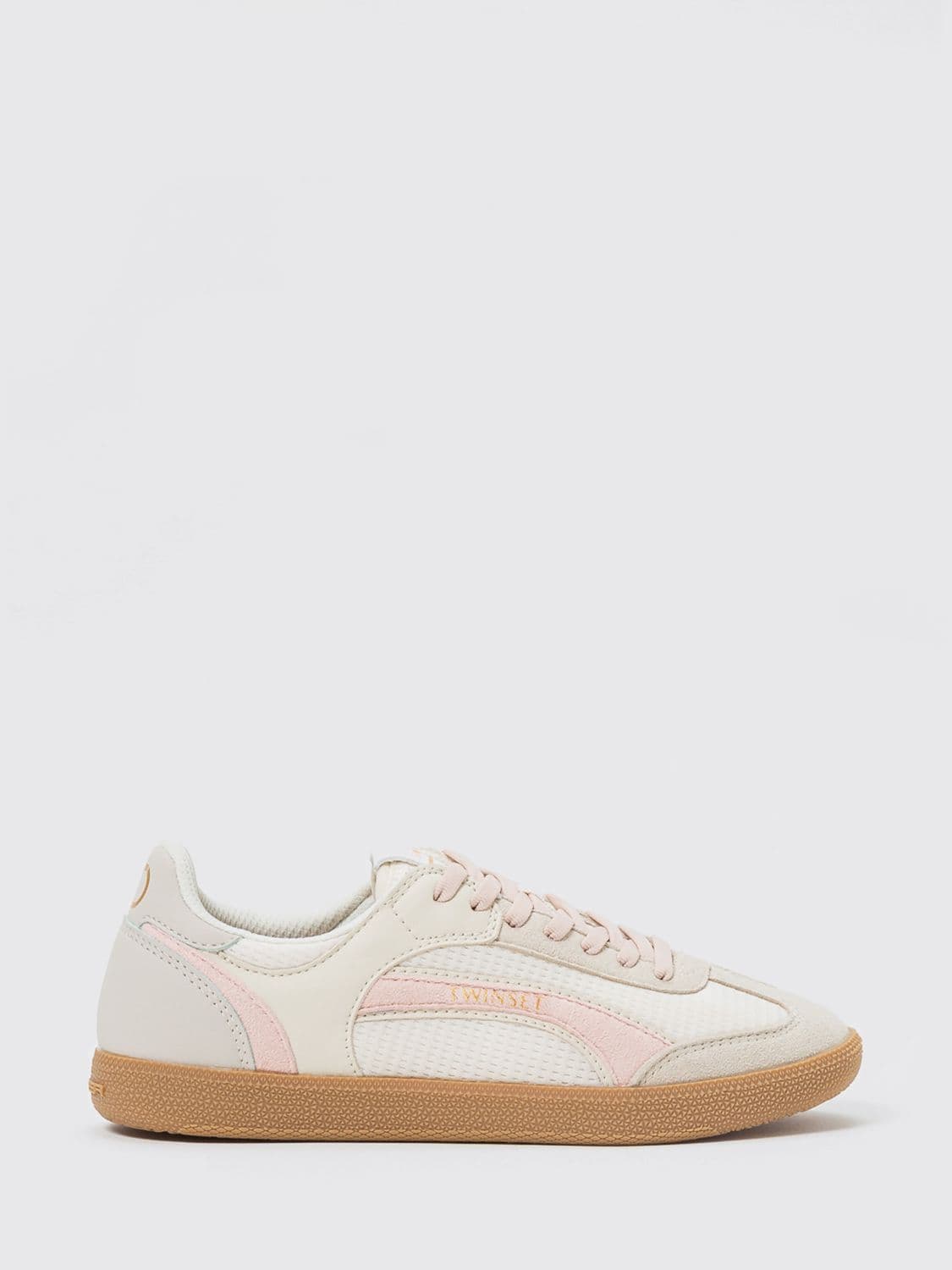 Twinset Mesh and Faux Leather Sneakers