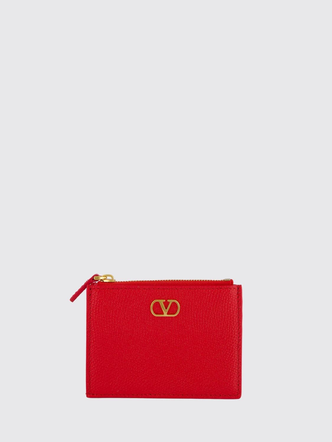 Valentino Garavani VLogo Signature Grained Leather Wallet