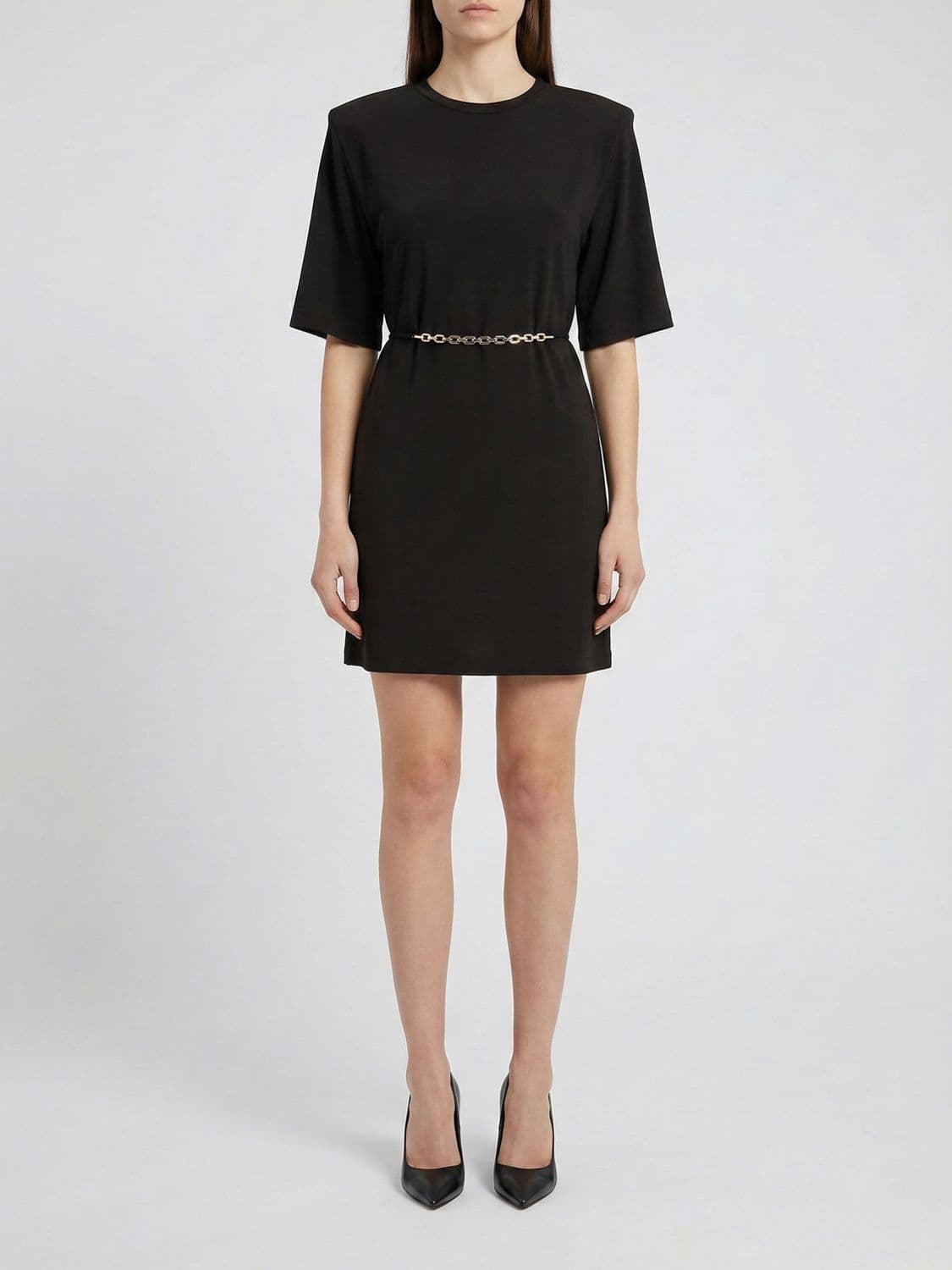 Pinko Stretch Crepe Mini Dress · XS