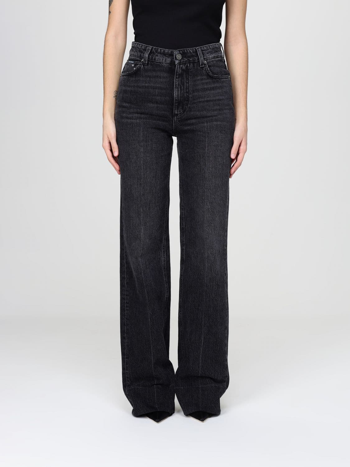 Dolce & Gabbana Palazzo Jeans in Cotton Denim