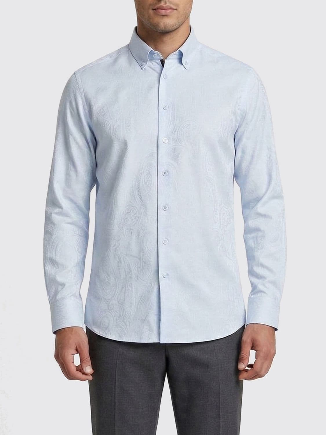 Etro Classic Cotton Shirt with Paisley Motif