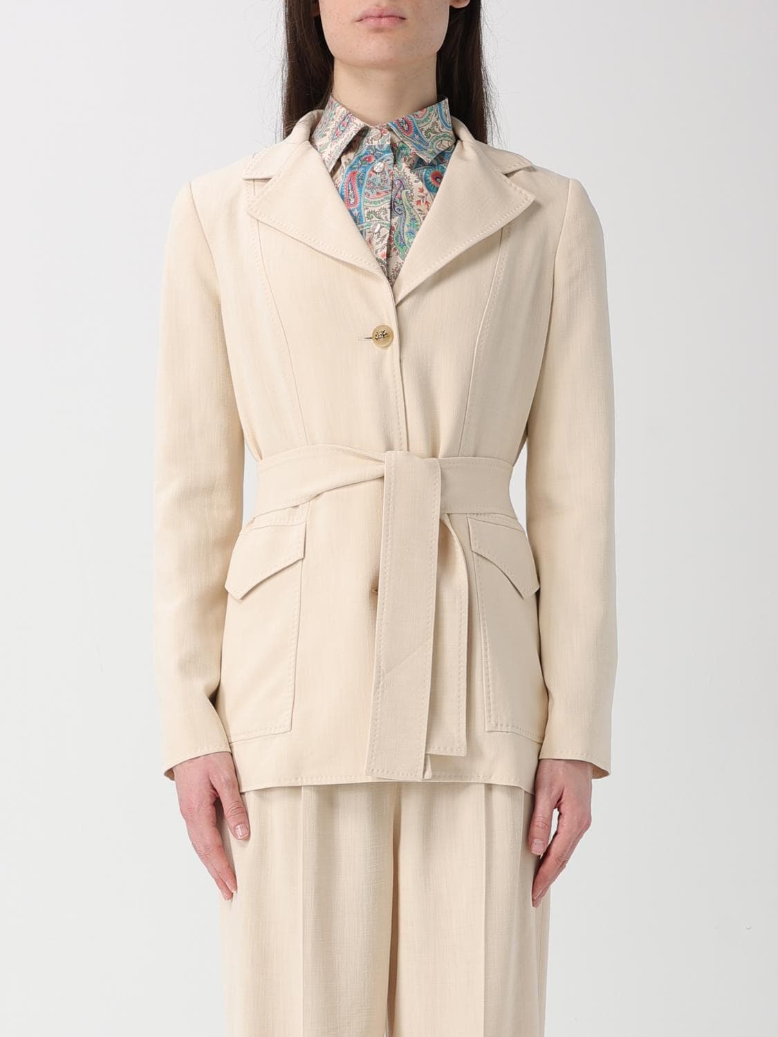 Etro Viscose Robe Blazer · 44