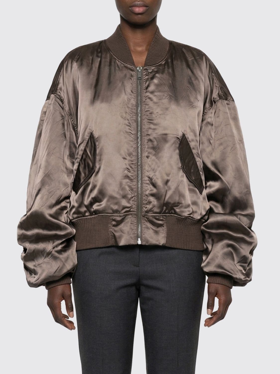 Rick Owens Technical Fabric Bomber Jacket