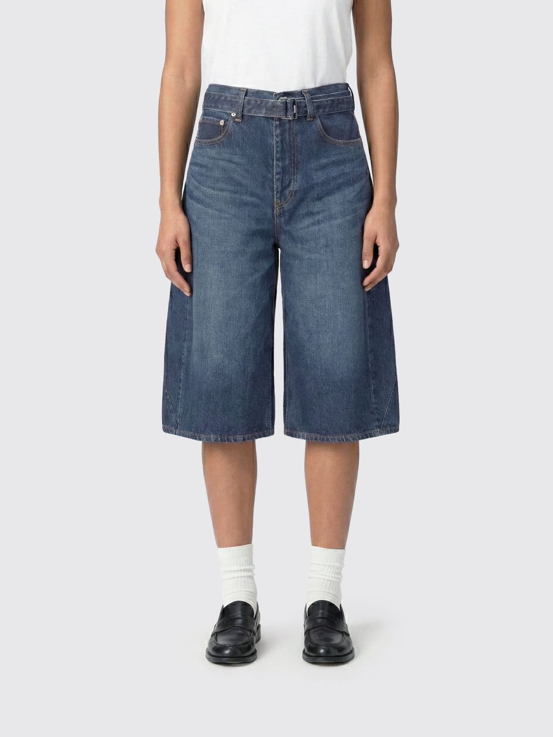 Sacai Cotton Denim Shorts