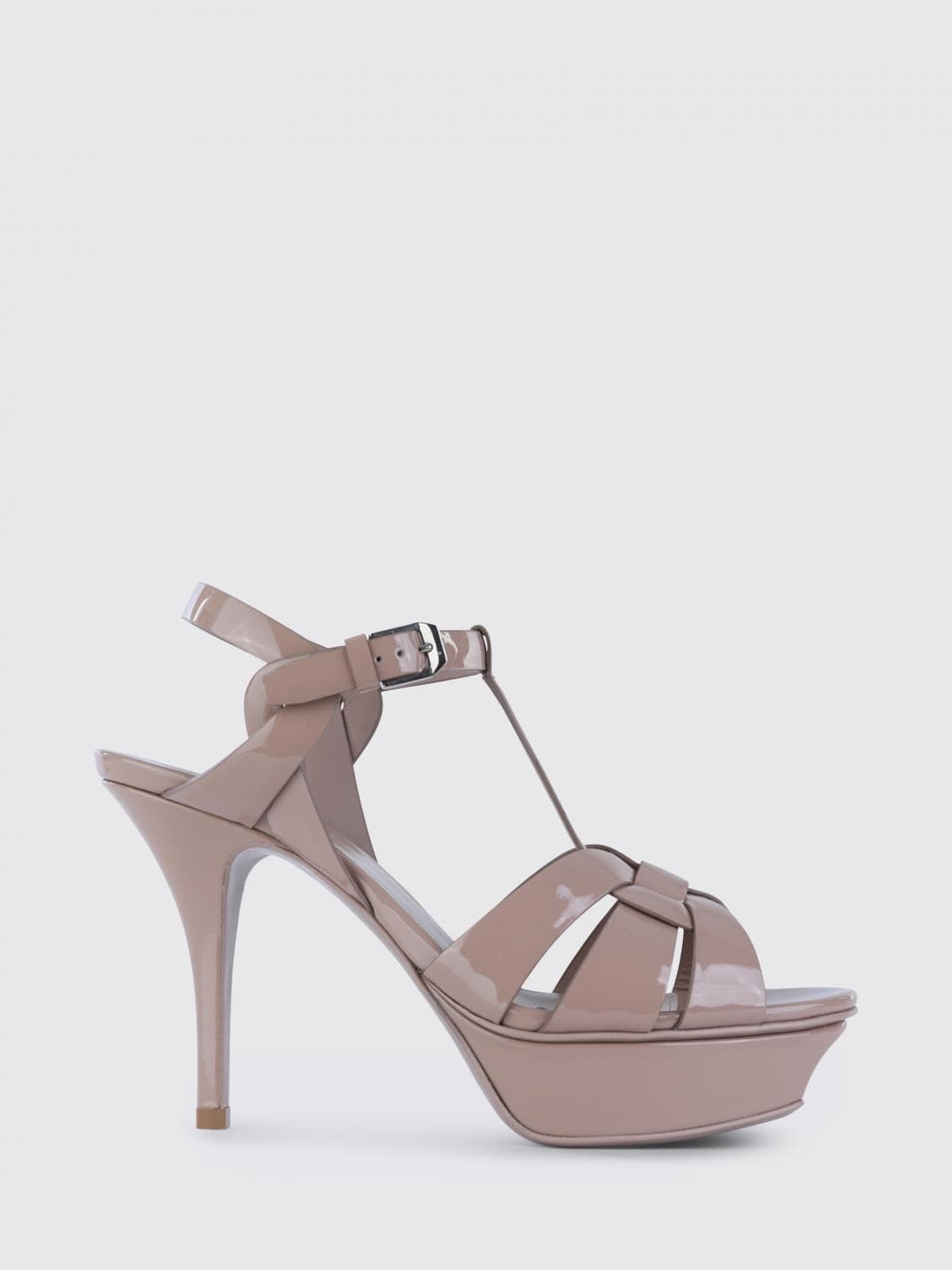 Saint Laurent Tribute Patent Leather Sandals · 36½