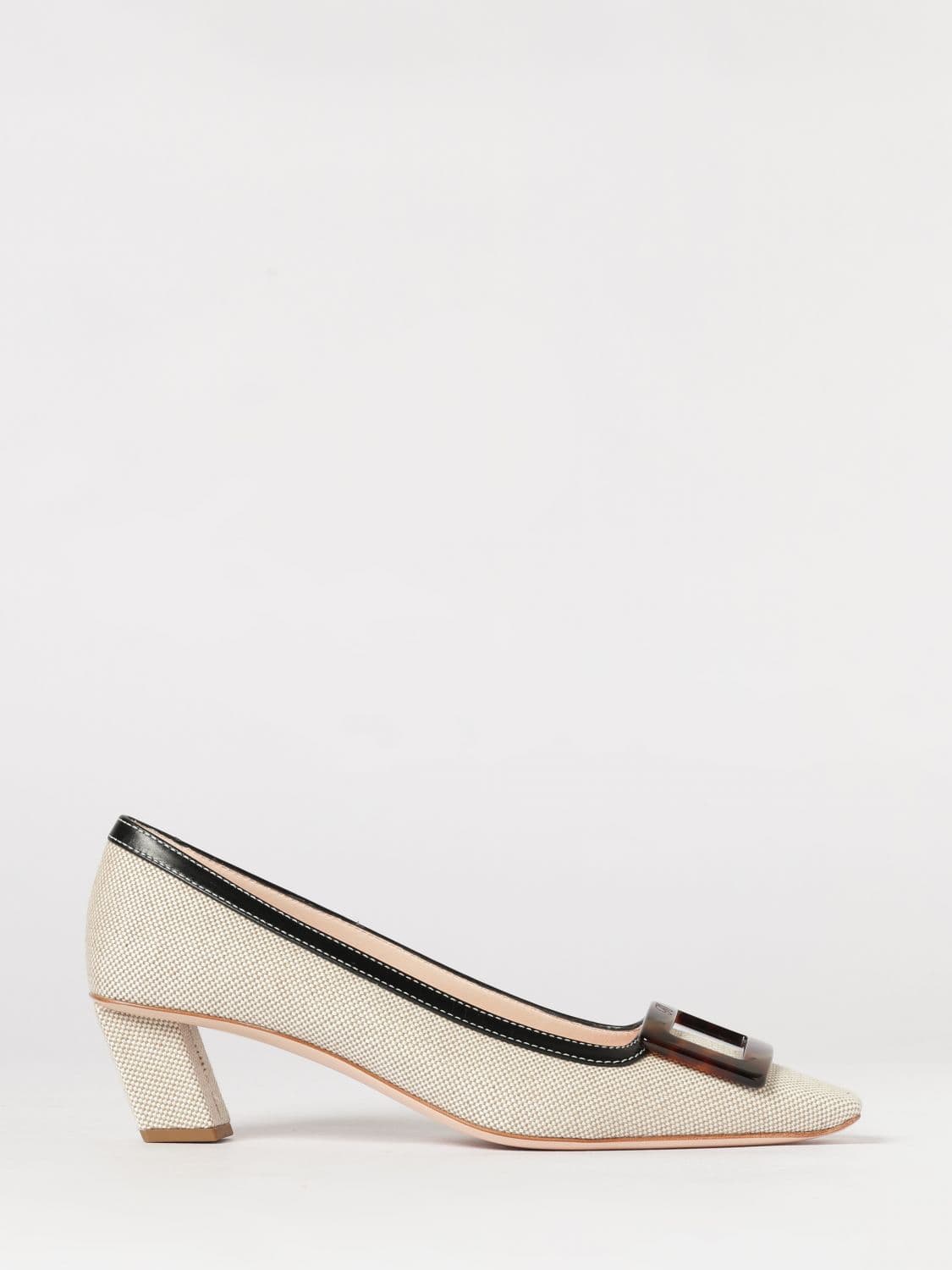Roger Vivier Belle Vivier Décolleté in Canvas