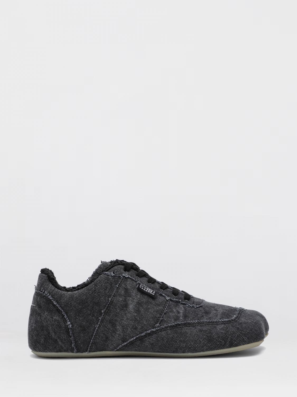 Mm6 Maison Margiela Anatomic Washed Cotton Canvas Sneakers