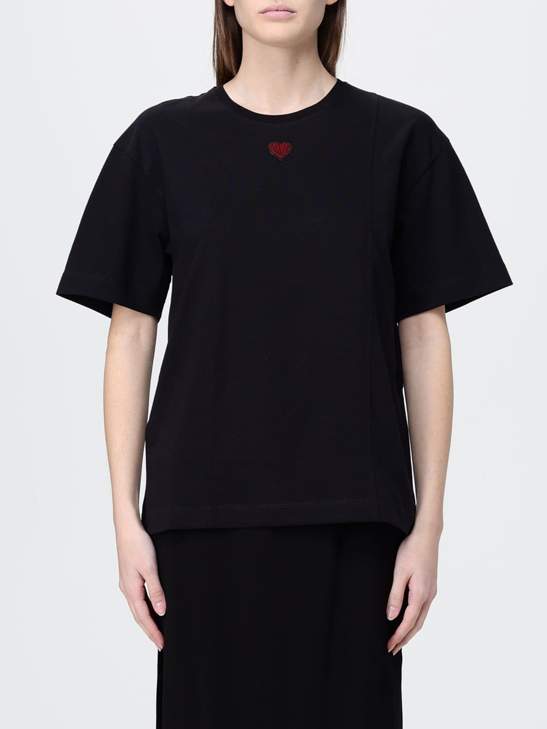 Pinko Cotton T-Shirt with Heart