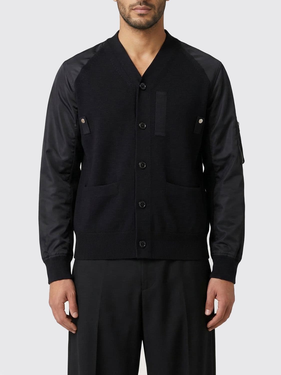 Sacai Cotton Blend Cardigan