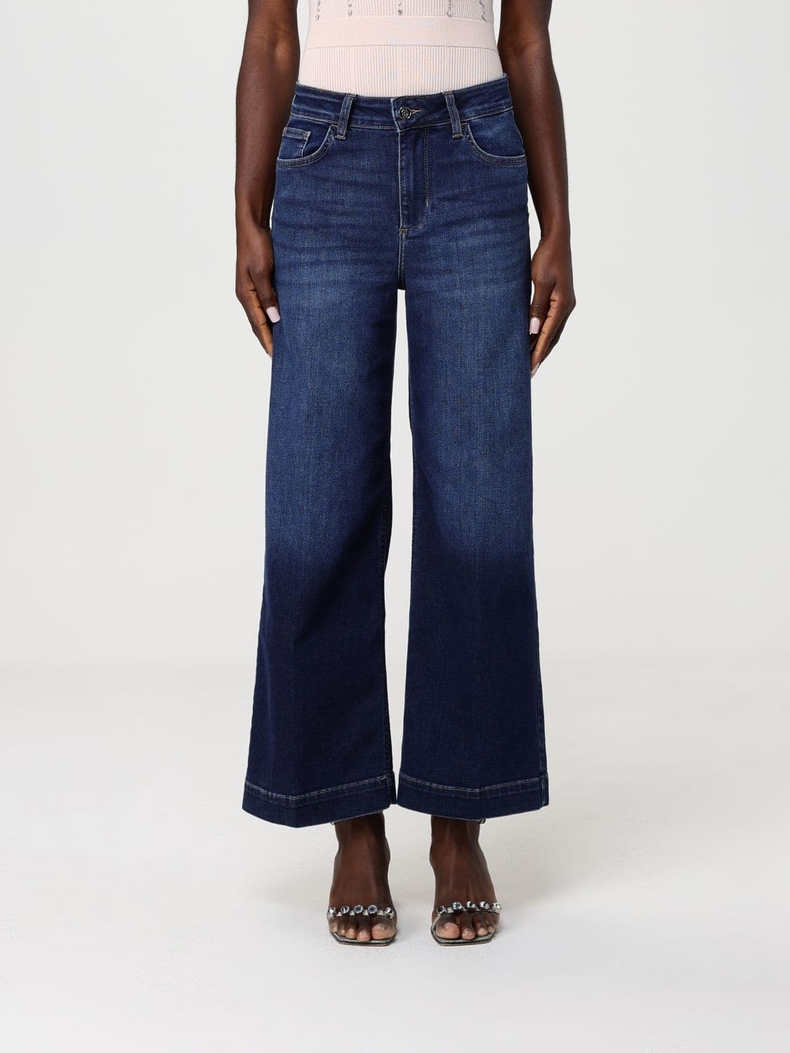 Liu Jo Cropped Fit Stretch Denim Jeans