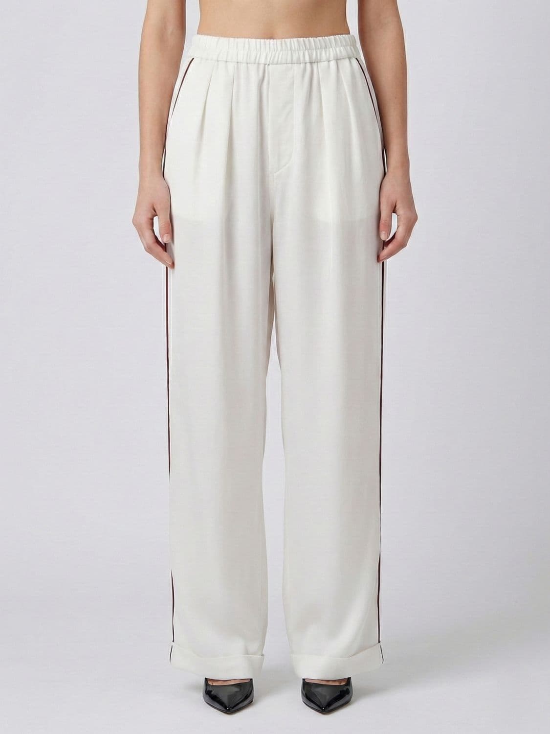 Tom Ford Wide Leg Silk Pants · 42