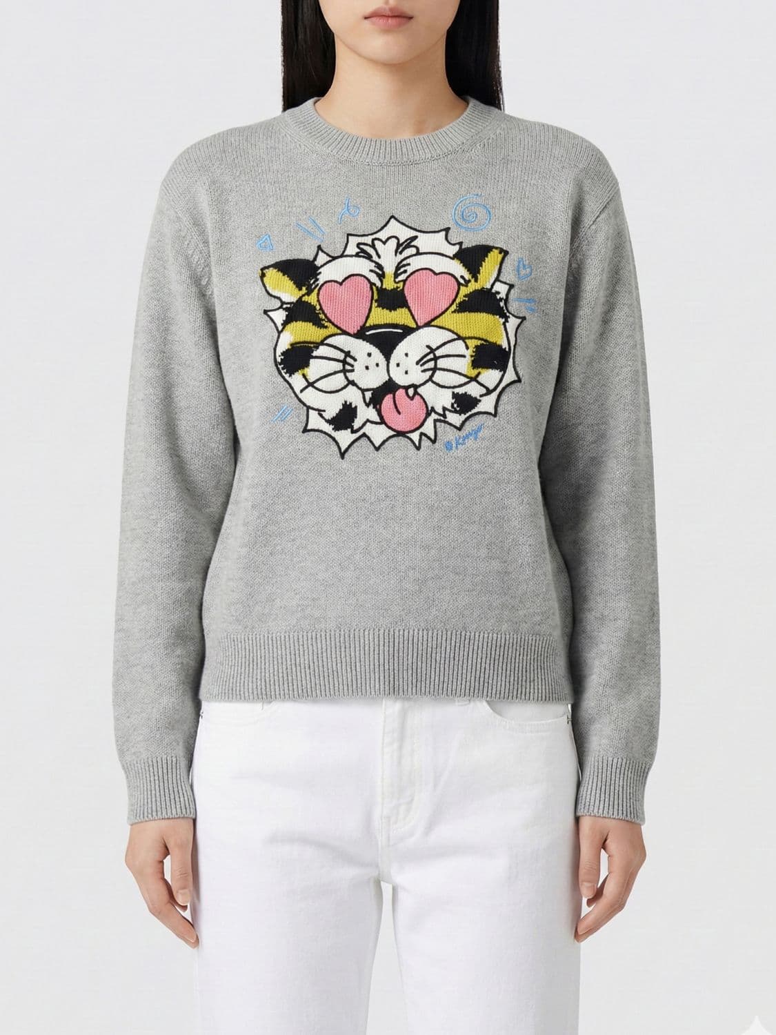 Kenzo Tiger Wool and Cotton Sweater