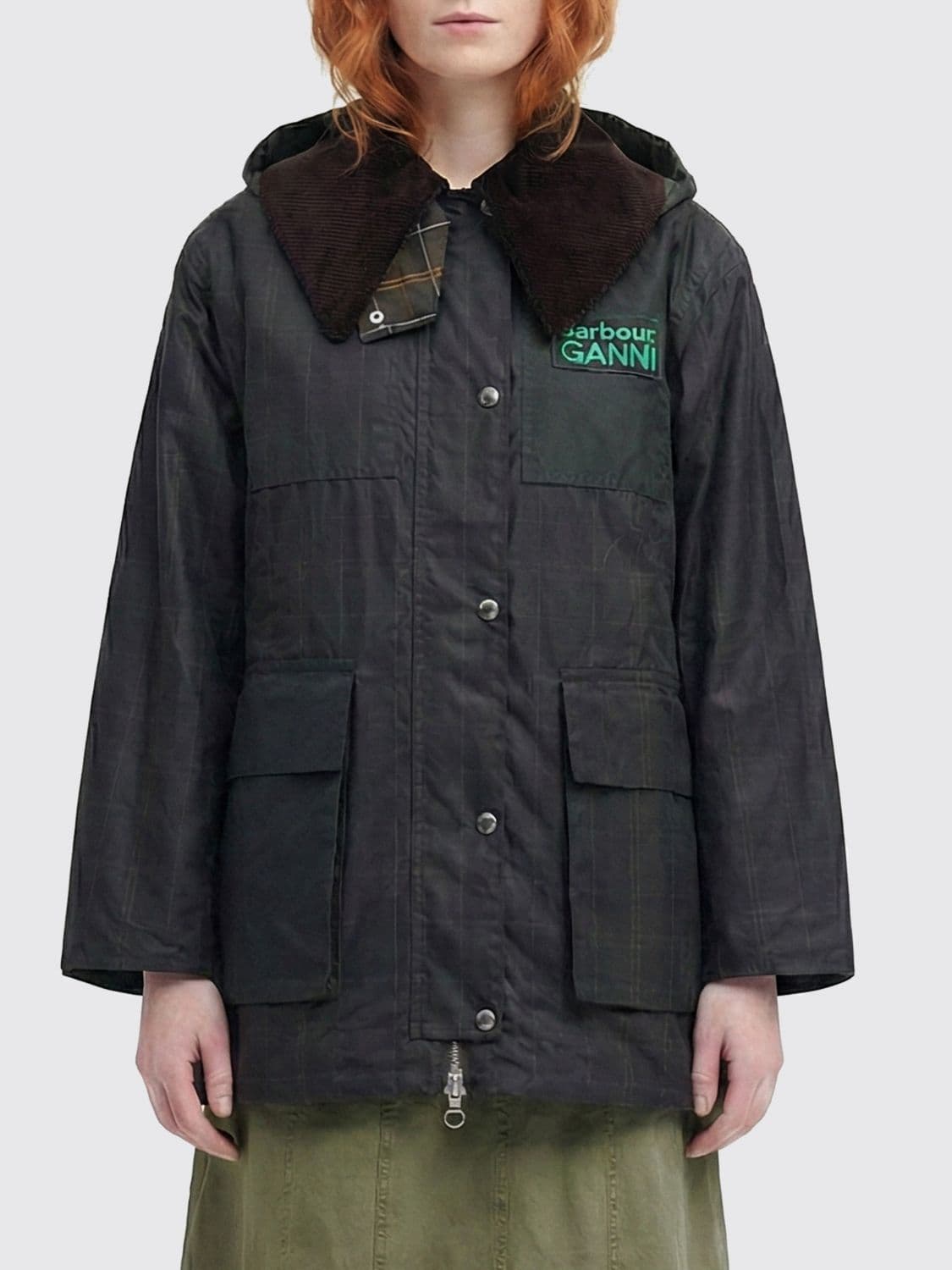 Barbour X Ganni Tartan Waxed Jacket · 6