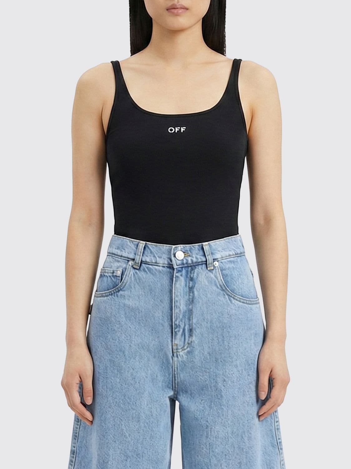 Off-White Basic Cotton Tank Top