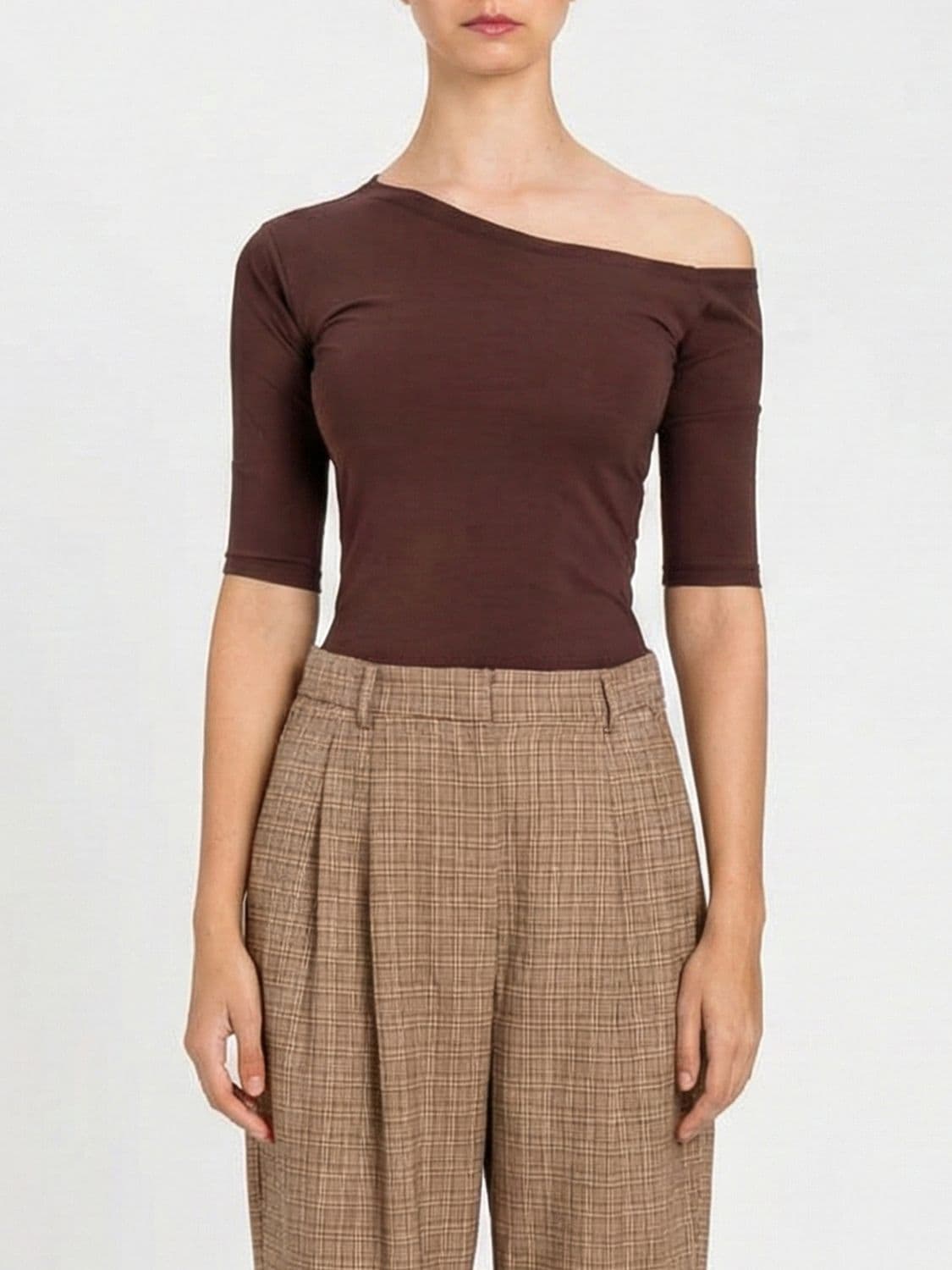 Actitude Twinset Asymmetric Cotton Top