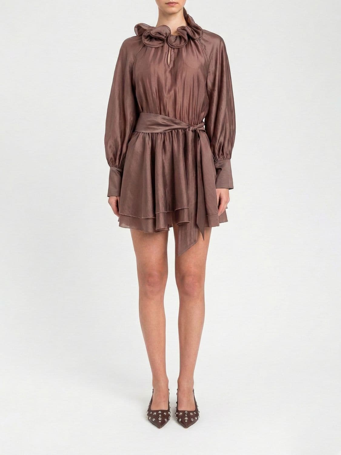 Actitude Twinset Mini Dress in Cotton Voile