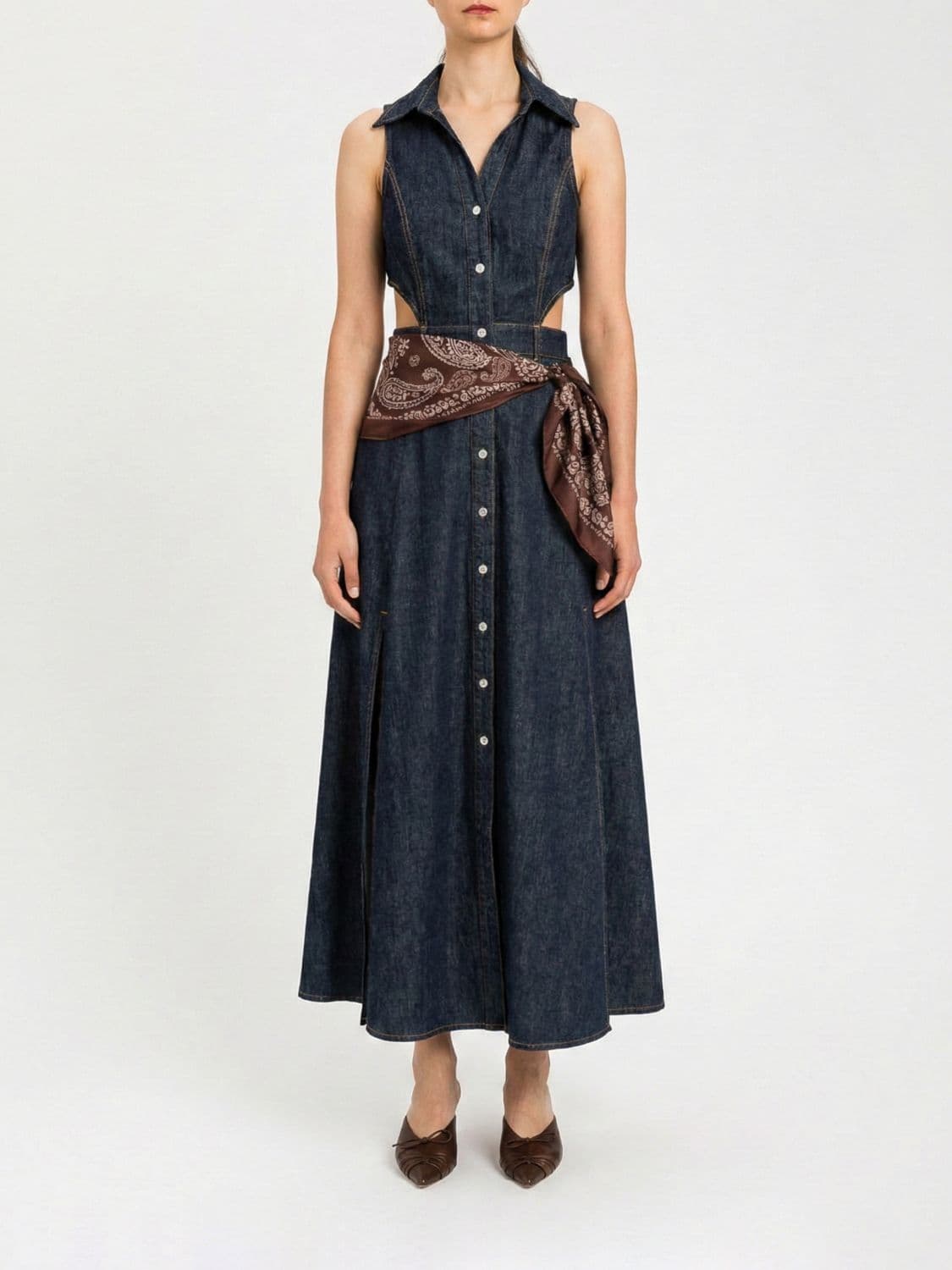 Actitude Twinset Denim Shirtdress