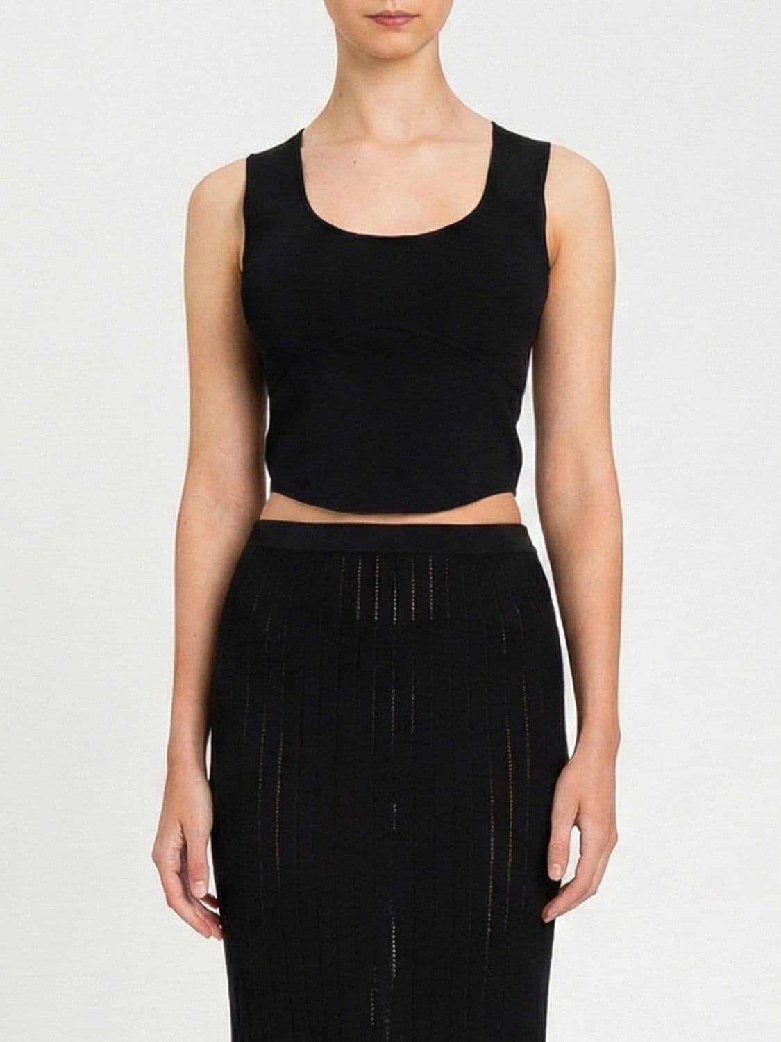 Actitude Twinset Viscose Blend Cropped Top