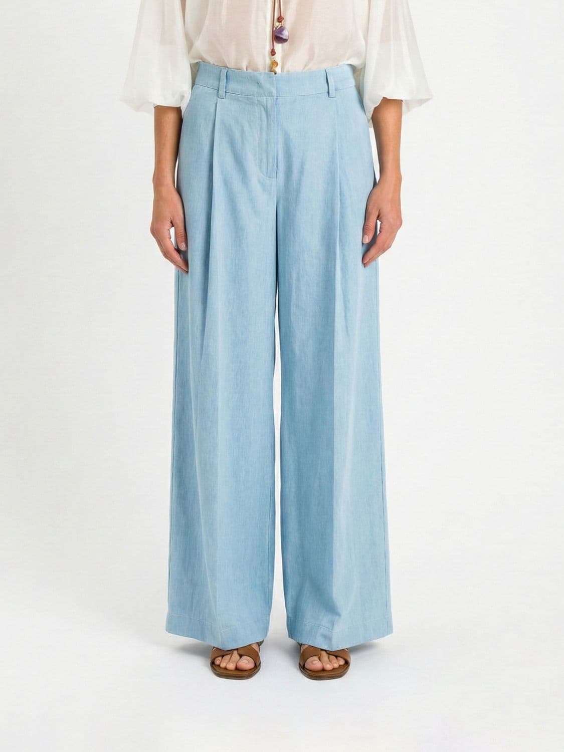 Twinset Cotton Palazzo Trousers