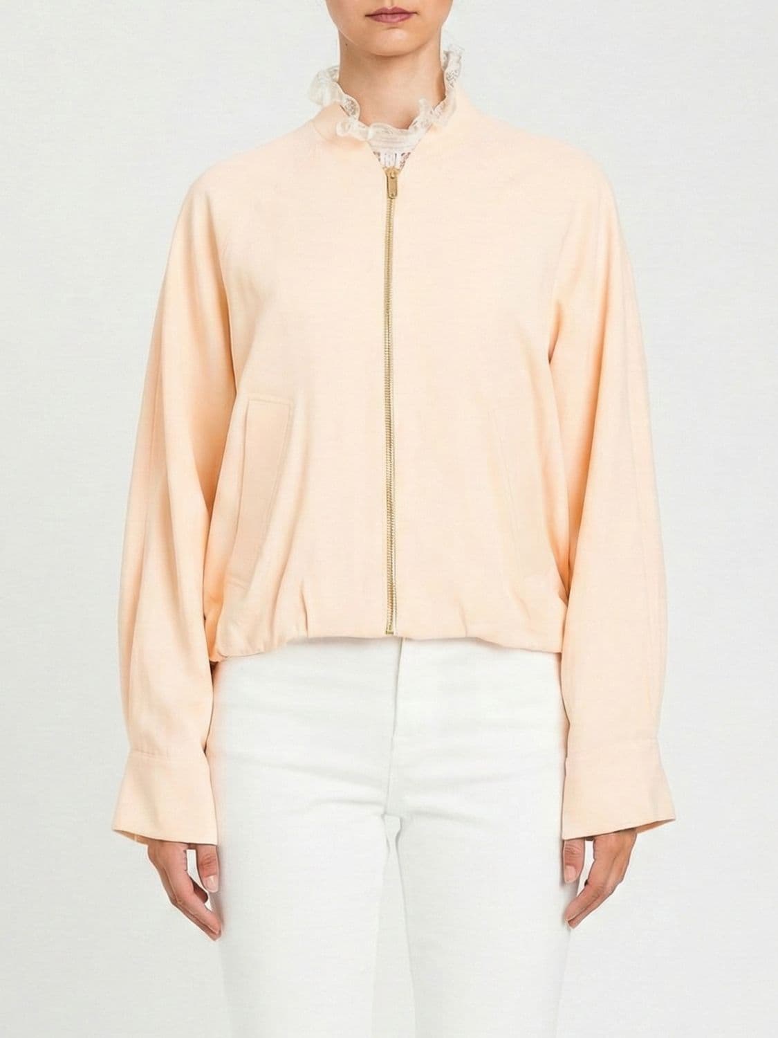 Twinset Stretch Viscose Bomber Jacket
