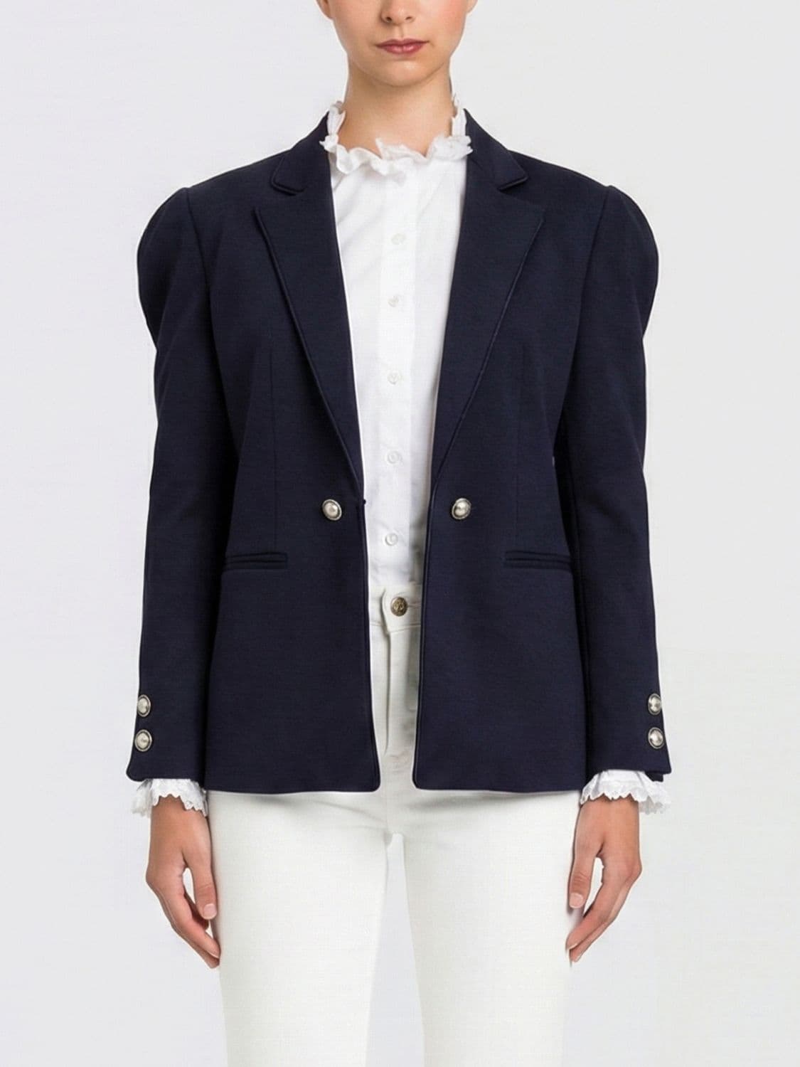 Twinset Viscose Single-Breasted Blazer