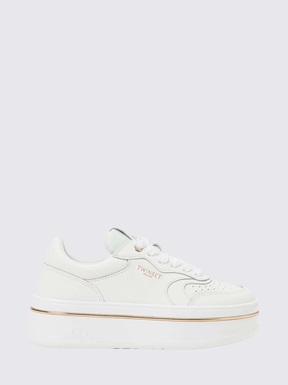 Twinset Flatform Leather Sneakers