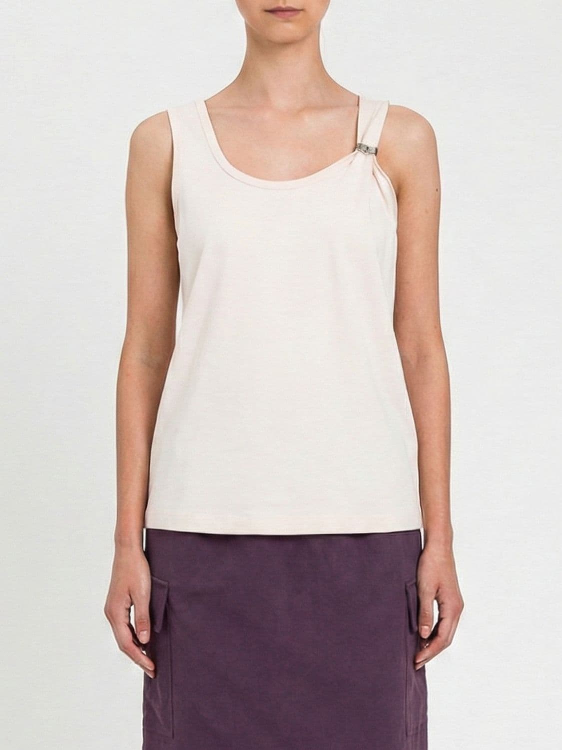 Twinset Cotton Top with Metallic Detail