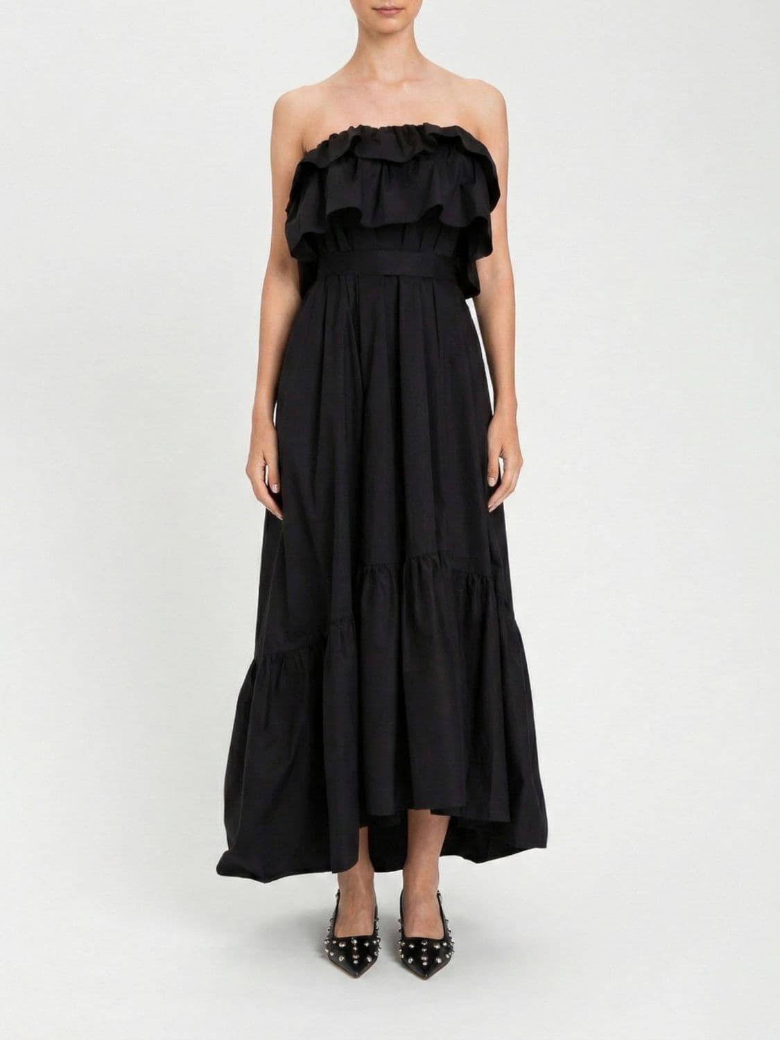 Actitude Twinset Asymmetric Stretch Cotton Dress