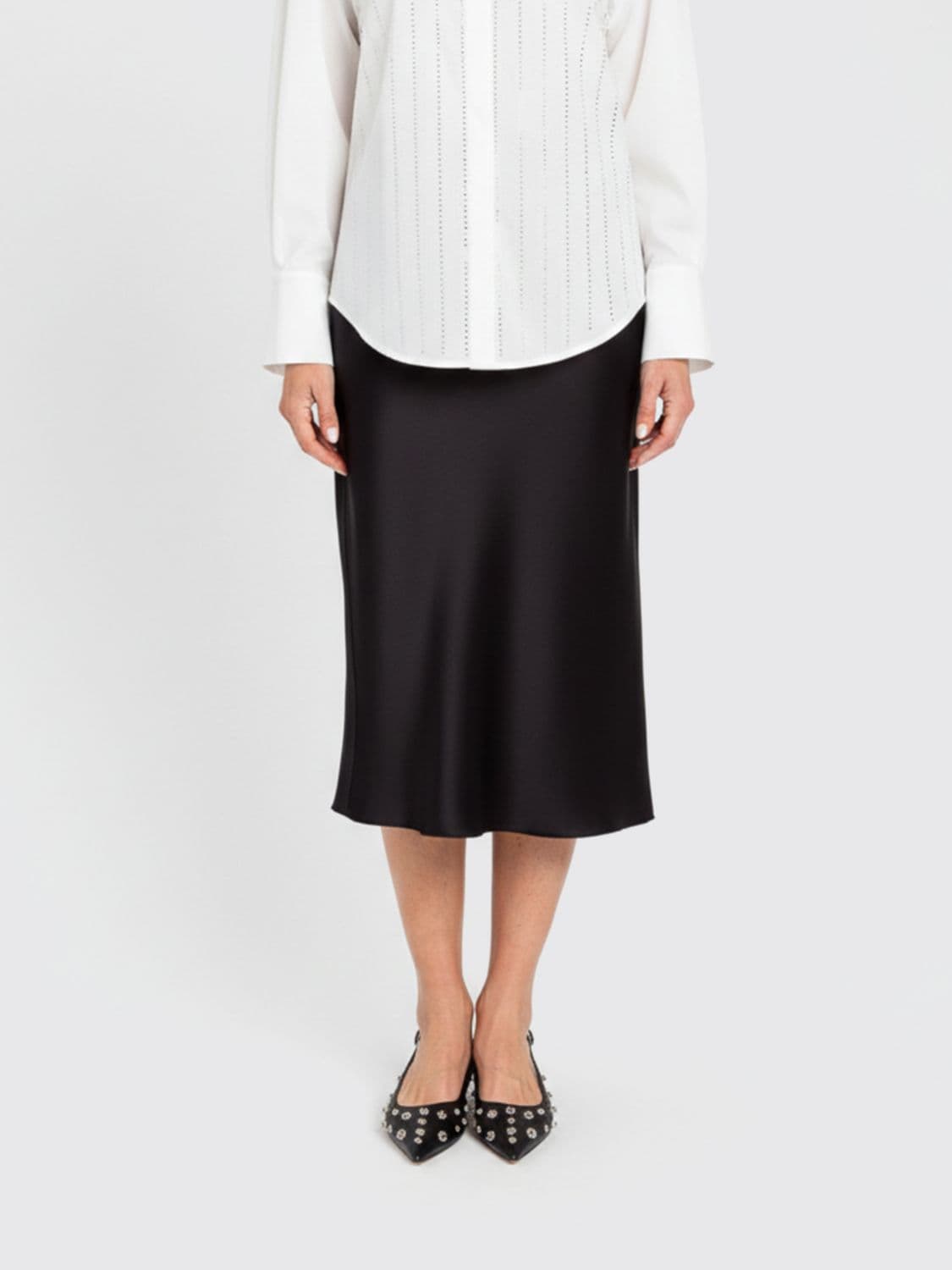 Actitude Twinset Satin Midi Skirt