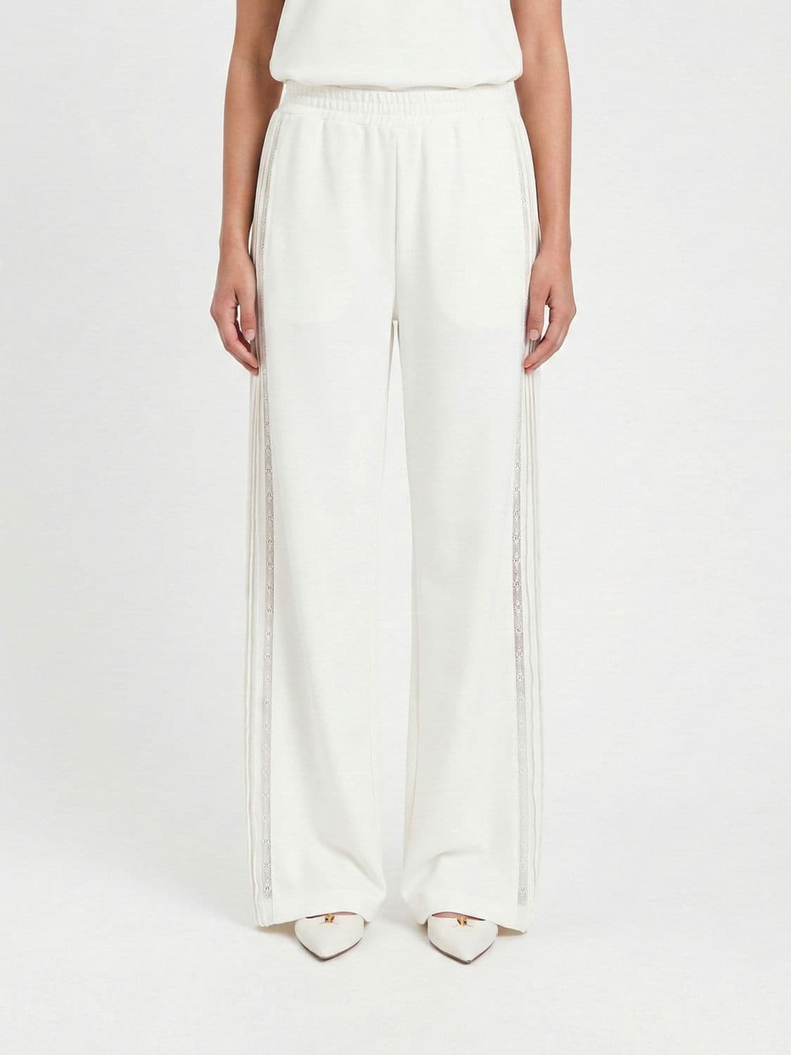 Twinset Palazzo Trousers in Viscose Blend